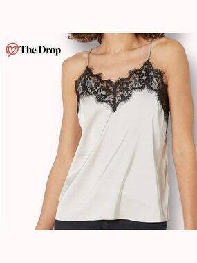 The Drop Natalie satin lace camisole